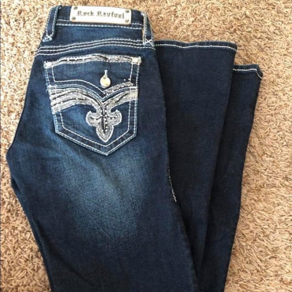 Rock revival straight jeans